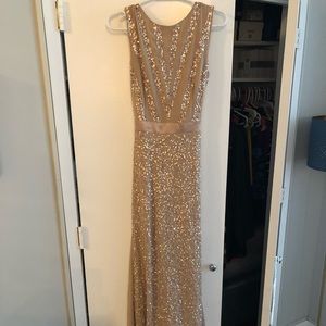Mauve sequin gown